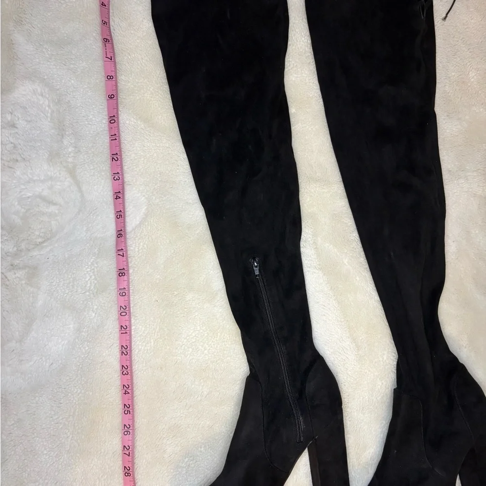Black Suede Over-the-Knee Boots size 9
